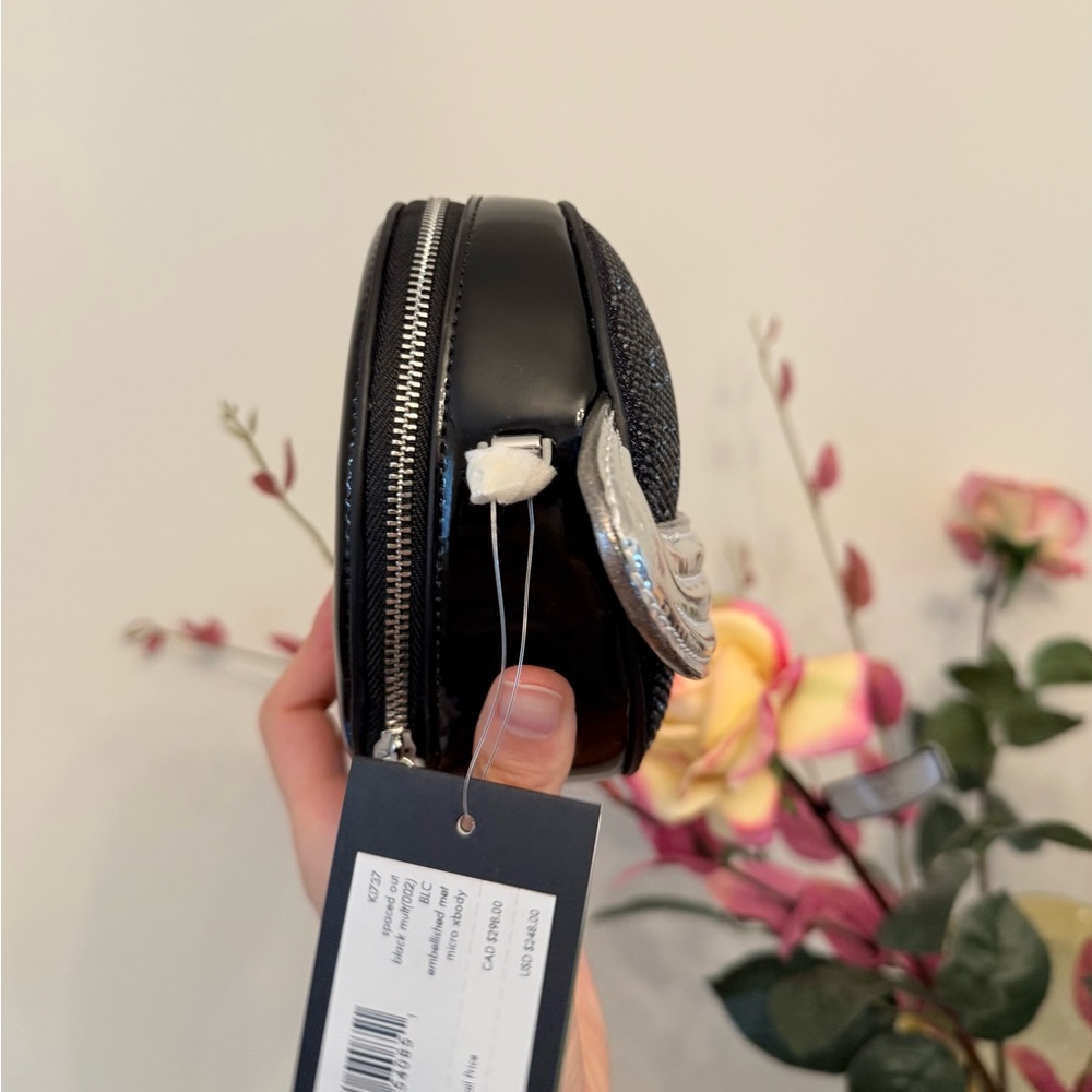 Novelty kate spade Black and Silver Saturn Space Crossbody Purse - Picture 5 of 8